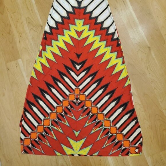 Western Maxi Dress Tribal Aztec Jersey Stretchy Cowgirl Rodeo - Picture 5 of 16